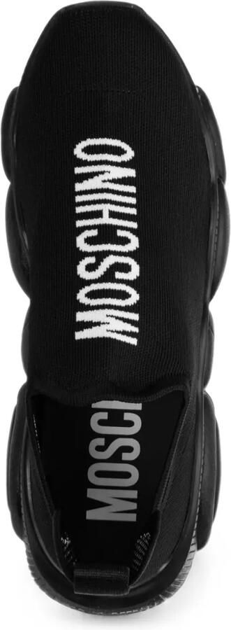Moschino Teddy Sole sneakers met logo-print Zwart - Foto 4