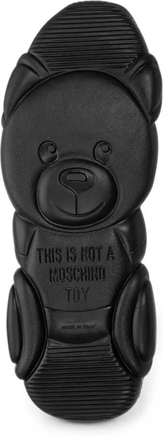 Moschino Teddy Sole sneakers met logo-print Zwart - Foto 3