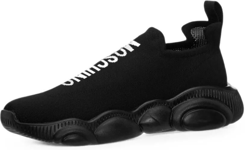 Moschino Teddy Sole sneakers met logo-print Zwart - Foto 2