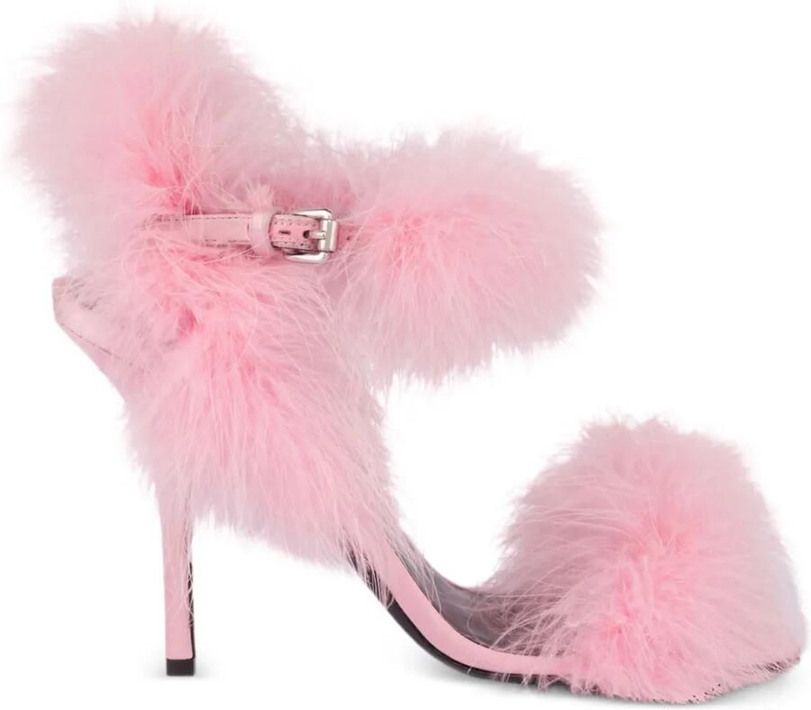 Moschino Verfraaide sandalen Roze