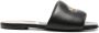 Moschino Gewatteerde muiltjes met logopatch Zwart - Thumbnail 1