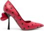 Moschino Pumps met stippen Rood - Thumbnail 1