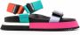 Moschino Sandalen met colourblocking Paars - Thumbnail 1