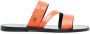 Moschino Sandalen met gekruiste bandjes Oranje - Thumbnail 1