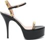 Moschino Sandalen met plateauzool Zwart - Thumbnail 1