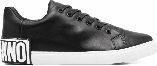 Moschino Sneakers met logopatch Zwart