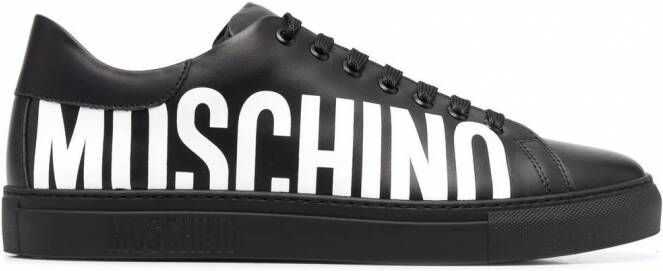 Moschino Sneakers met logoprint Zwart