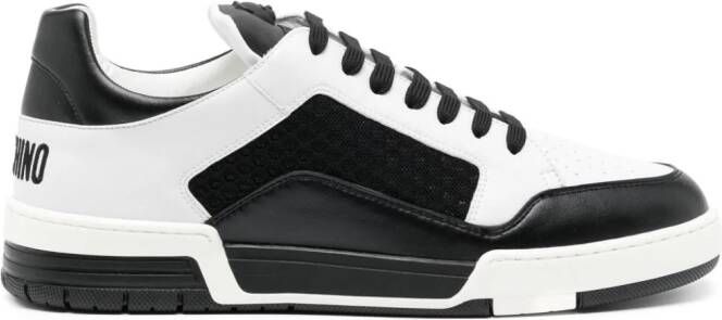 Moschino Sneakers met tweekleurige vlakken Zwart