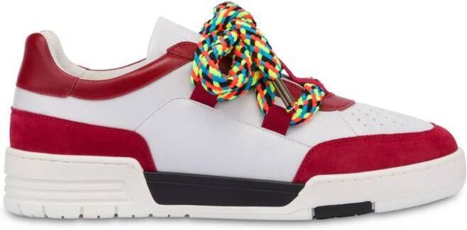 Moschino Streetball sneakers met vlakken Wit