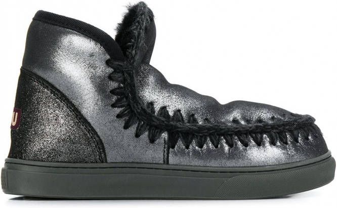Mou Eskimo metallic laarzen Grijs