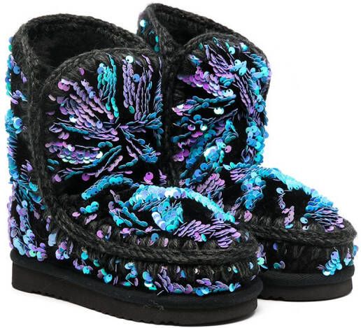 Mou Kids Eskimo 24 lammy laarzen Zwart