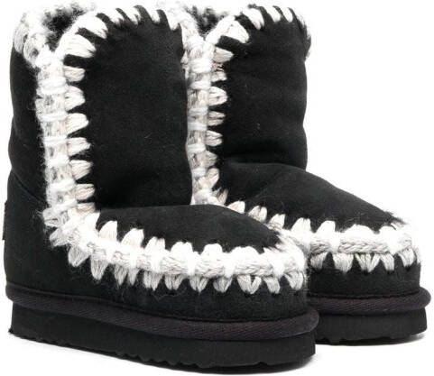 Mou Kids Eskimo enkellaarzen Zwart
