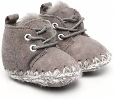 Mou Kids Laarzen met stiksel detail Grijs