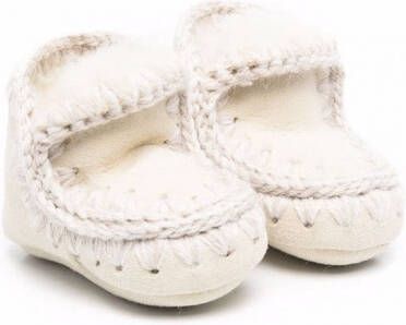 Mou Kids Leren laarzen Beige