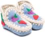 Mou Kids Summer Eskimo laarzen met gehaakt detail Blauw - Thumbnail 1