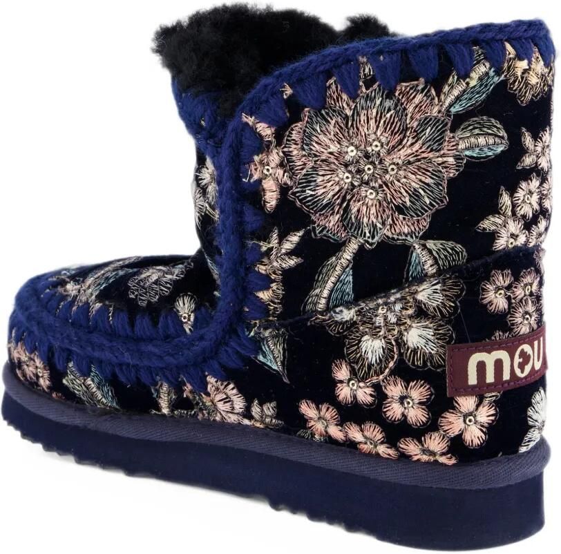 Mou 18 Eskimo laarzen met botanisch borduurwerk Blauw - Foto 2