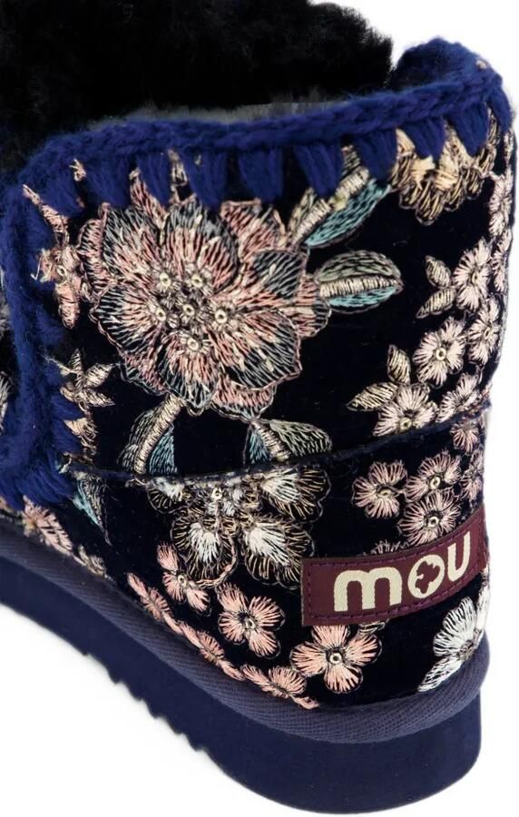 Mou 18 Eskimo laarzen met botanisch borduurwerk Blauw - Foto 4