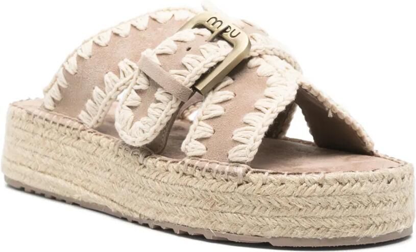 Mou 45 mm Jute sandalen Beige - Foto 3