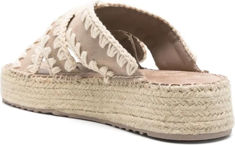 Mou 45 mm Jute sandalen Beige - Foto 2