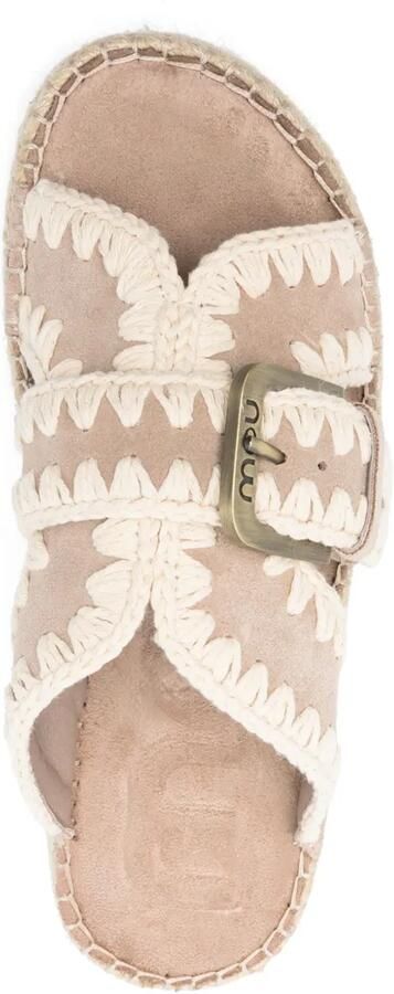 Mou 45 mm Jute sandalen Beige - Foto 4