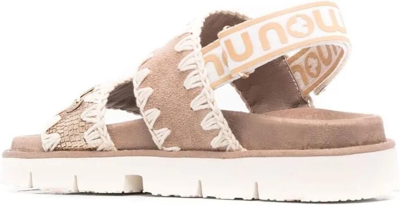 Mou Bio sandalen met bandjes Bruin - Foto 3