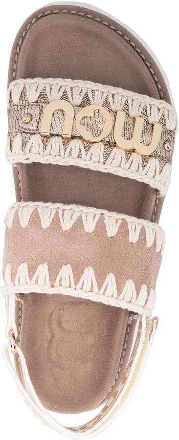Mou Bio sandalen met bandjes Bruin - Foto 4