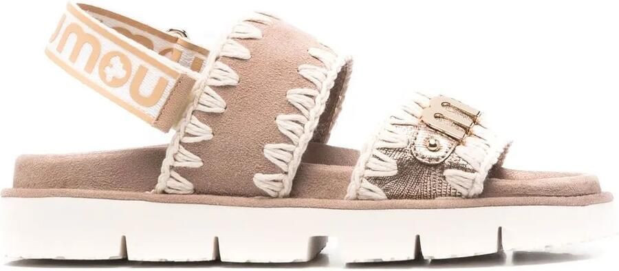 Mou Bio sandalen met bandjes Bruin