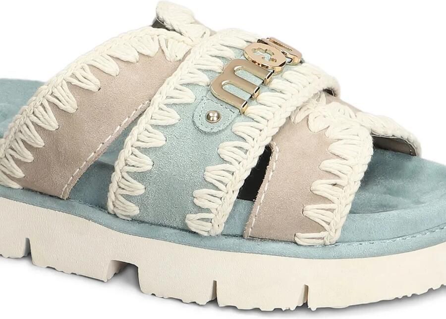 Mou Bio suède sandalen Blauw - Foto 2