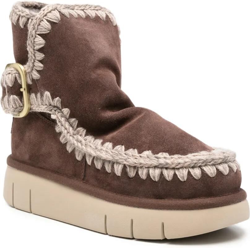 Mou Bounce buckle-strap boots Bruin - Foto 3