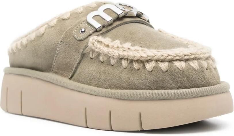 Mou Bounce Clog slippers Groen - Foto 2