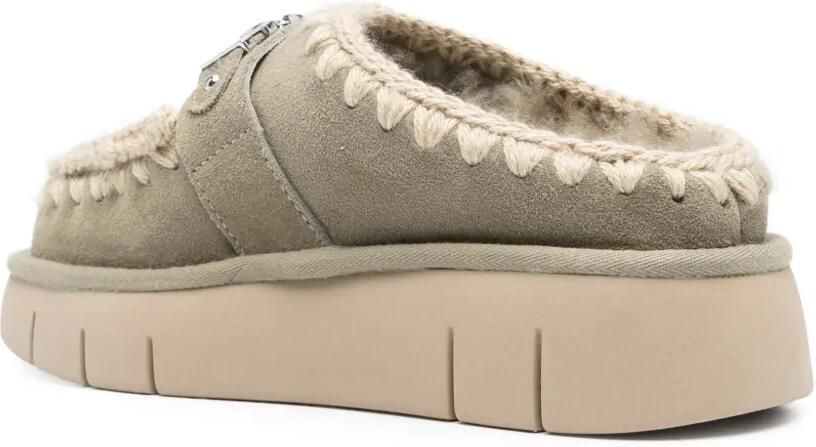 Mou Bounce Clog slippers Groen - Foto 3