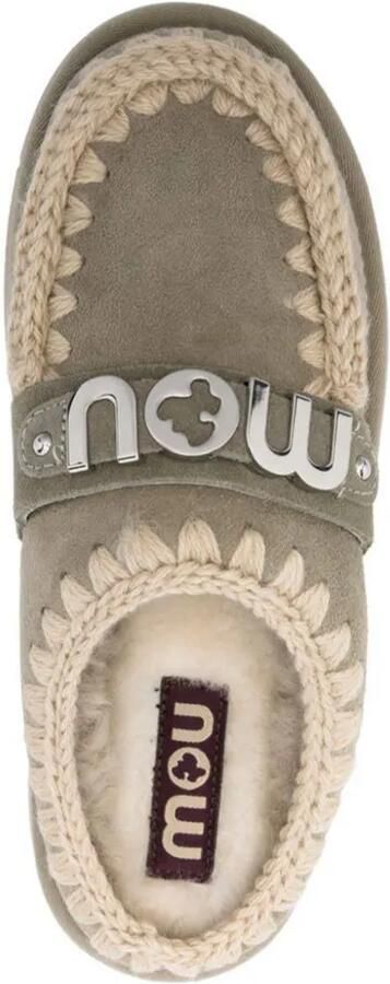 Mou Bounce leather clogs Grijs - Foto 5