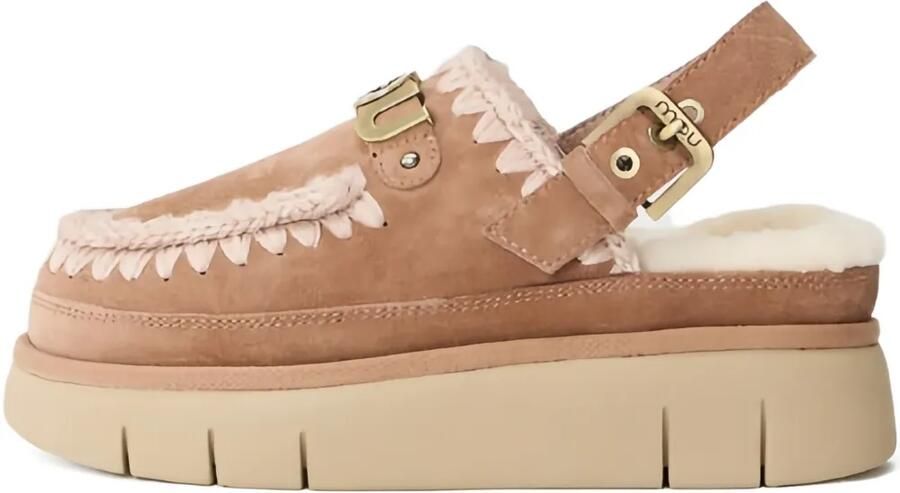 Mou Bounce slingback muiltjes Bruin