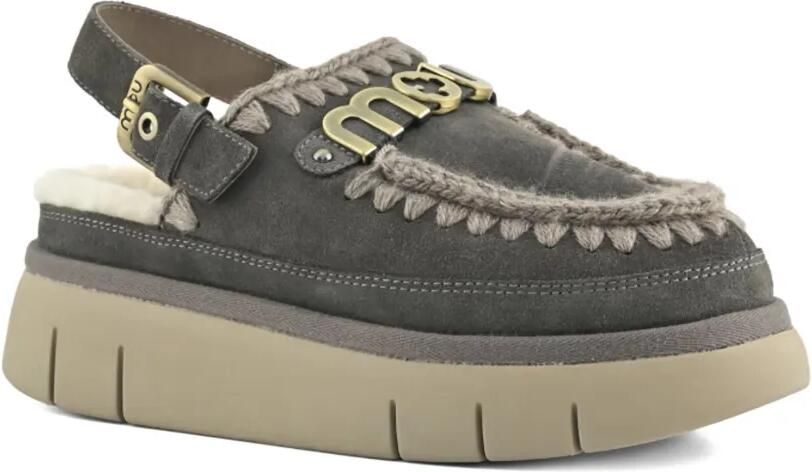 Mou Bounce slingback muiltjes met plateauzool Beige - Foto 3