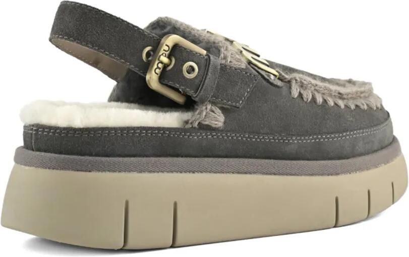 Mou Bounce slingback muiltjes met plateauzool Beige - Foto 2
