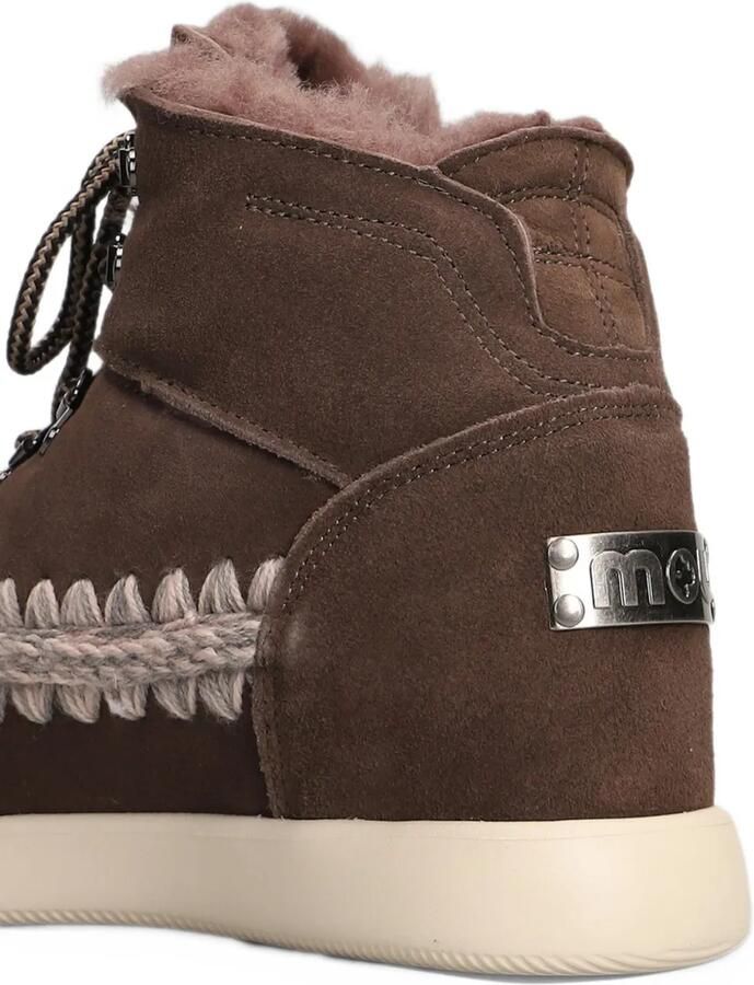 Mou crochet-stitch lace-up boots Bruin - Foto 2