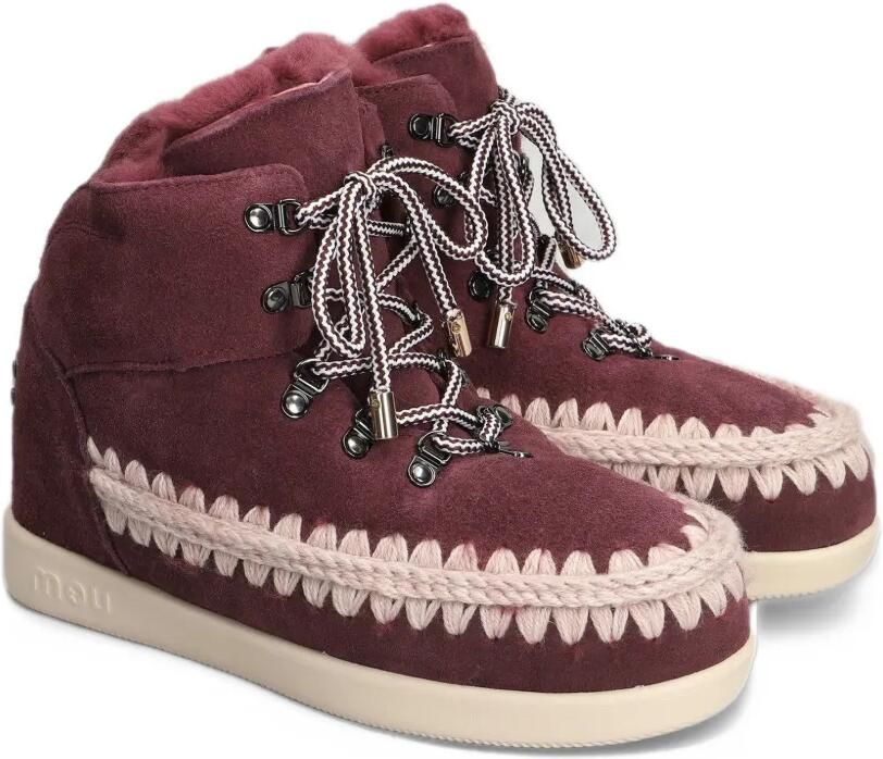 Mou crochet-trim lace-up boots Rood - Foto 2