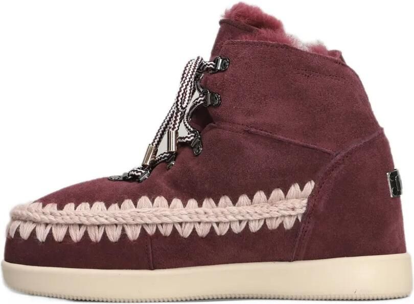 Mou crochet-trim lace-up boots Rood - Foto 4