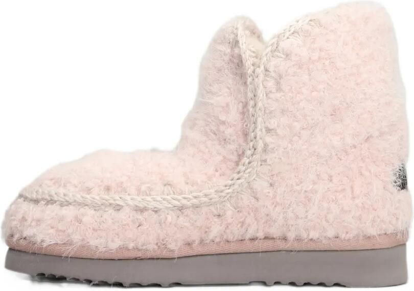 Mou crochet-trim sheepskin boots Roze - Foto 5