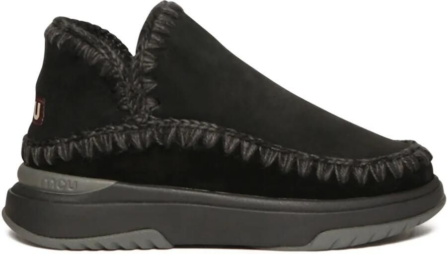 Mou Double-Face lammy slip-on sneakers Zwart