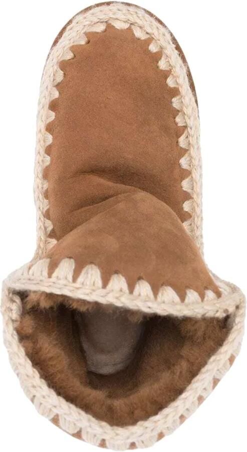 Mou Eskimo 18 crochet-trim ankle boots Bruin - Foto 4