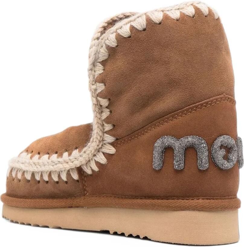 Mou Eskimo 18 crochet-trim ankle boots Bruin - Foto 2