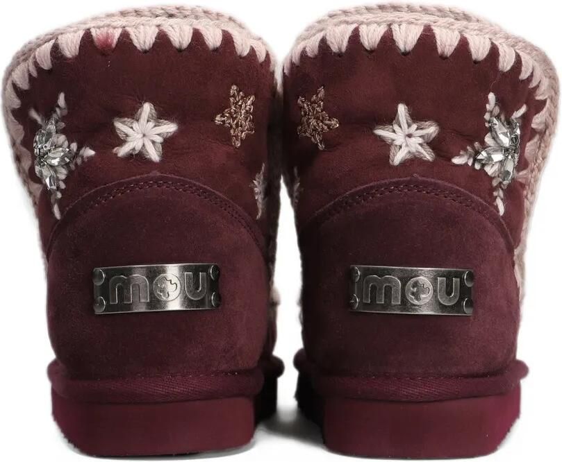 Mou Eskimo 18 crochet-trim ankle boots Rood - Foto 4