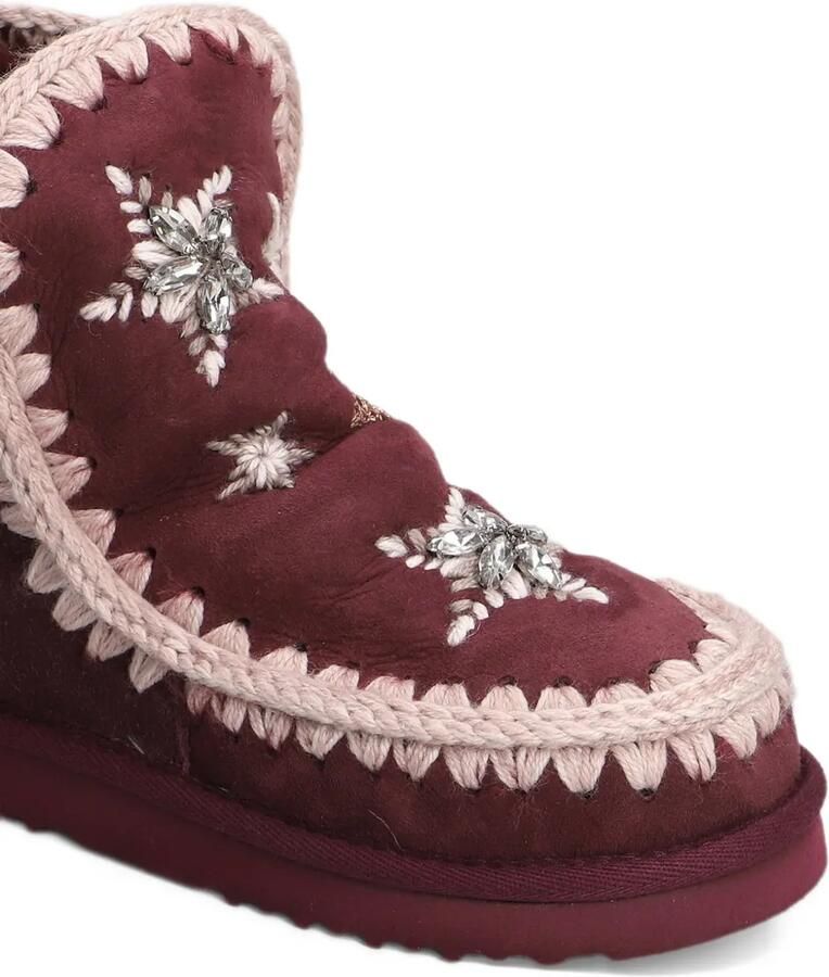 Mou Eskimo 18 crochet-trim ankle boots Rood - Foto 2