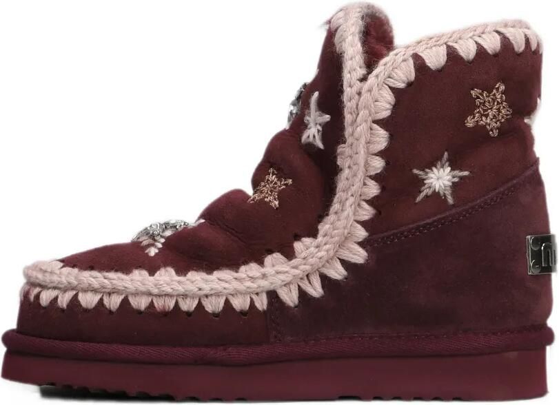 Mou Eskimo 18 crochet-trim ankle boots Rood - Foto 5