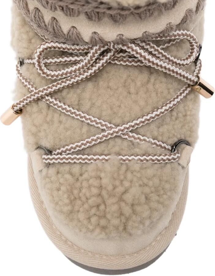 Mou Eskimo 18 enkellaarzen met gehaakte afwerking Beige - Foto 2