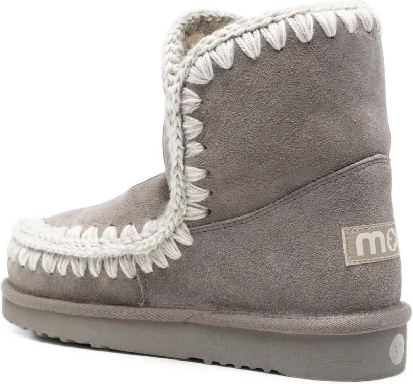 Mou Eskimo 18 schapenleren laarzen met gehaakte afwerking Grijs - Foto 2