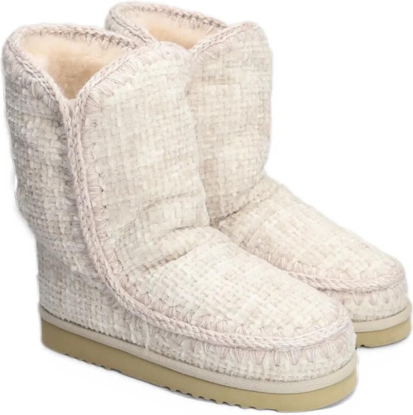 Mou Eskimo 24 crochet-stitch woven boots Beige - Foto 3