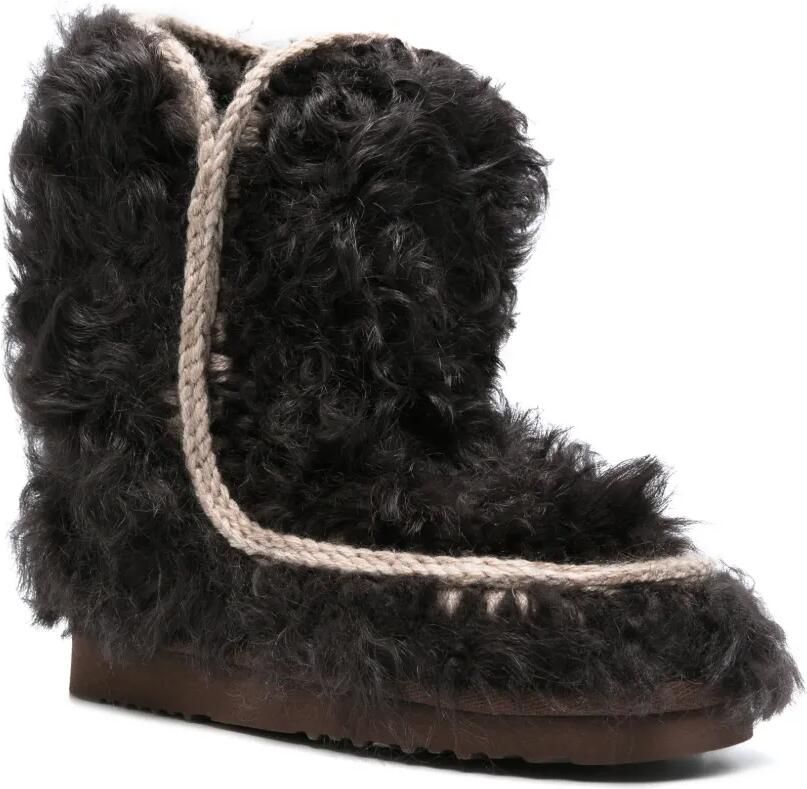 Mou Eskimo 24 enkellaarzen met gehaakte afwerking Bruin - Foto 3