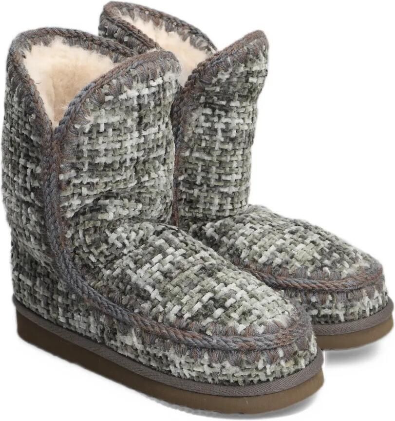 Mou Eskimo 24 crochet-trim boots Grijs - Foto 2